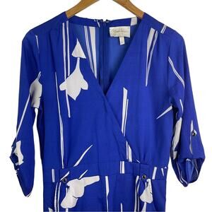 Blue & White Romper Jumpsuit Shorts Yumi Kim Small